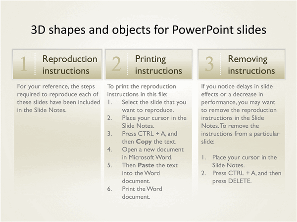 3-d Shapes And Objects For Powerpoint Slides