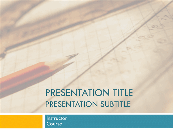 Download Academic presentation for college course (paper and pencil design)