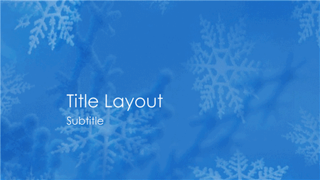 Download Snowflakes design slides