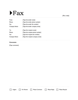 Original Fax Sample Cover Letter