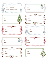 Gift Labels Gift Certificate Template Free