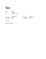 Informal Fax Cover Sheet For Pages