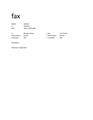 Fax Cover Sheet (informal)