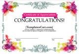 Certificate Of Appreciation Templates Design In Ms Word
