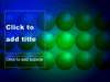 Blue And Green Balls Design Template
