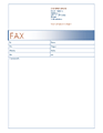 Fax Cover Sheet (blue Design)