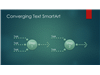 Process Diagram (converging Text, Green Bubble Design, Widescreen)
