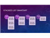 Stacked List Process Diagram (purple, Widescreen)