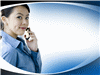Woman On Cell Phone Design Template